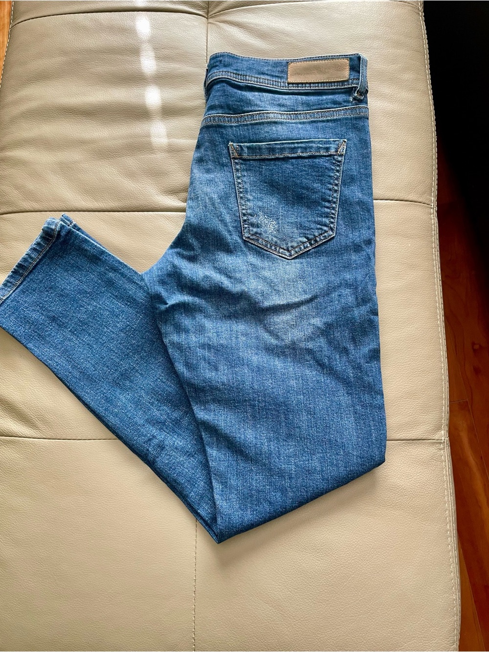 Buffalo David Bitton Henya Women’s Mid Blue Boyfriend Straight Jeans